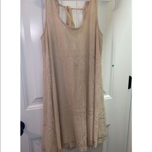 Altar’d State, cream lace sheath dress